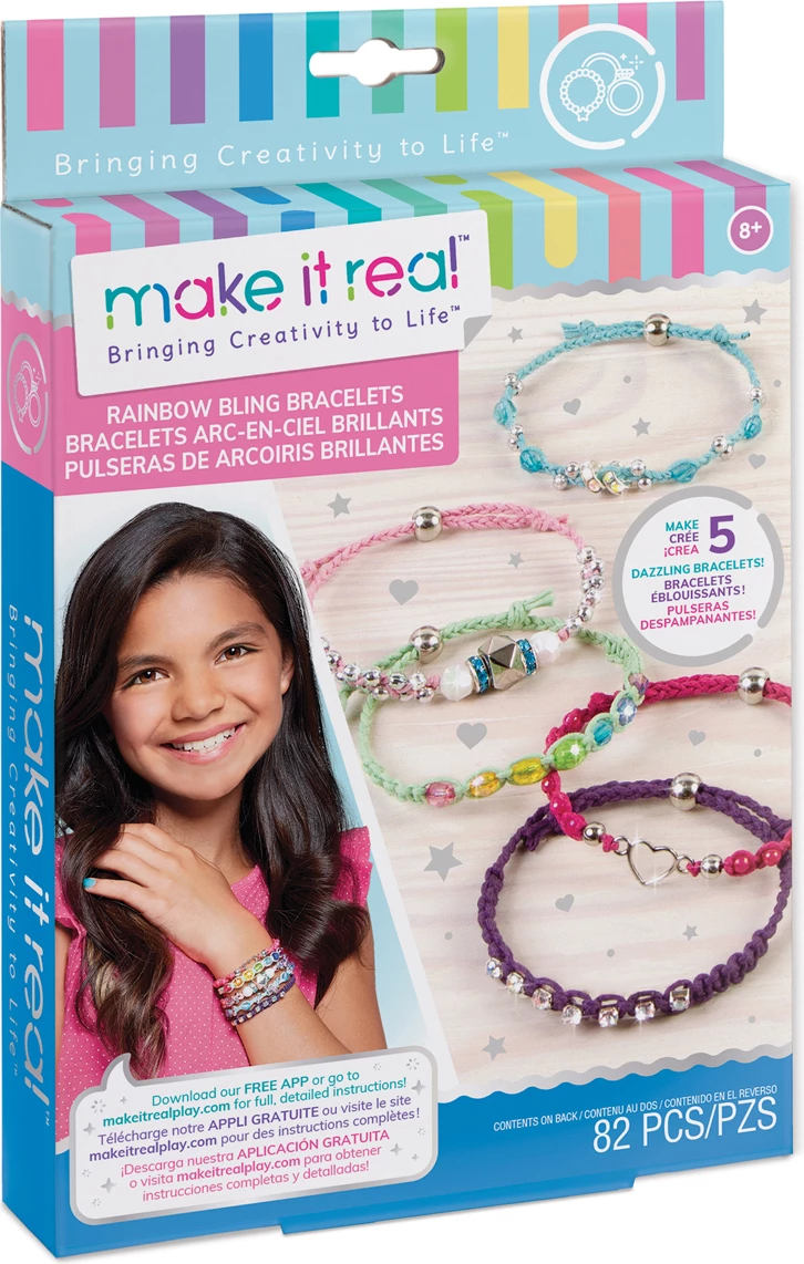 Make it Real - Set Krijues për Byzylykë Rainbow Bling