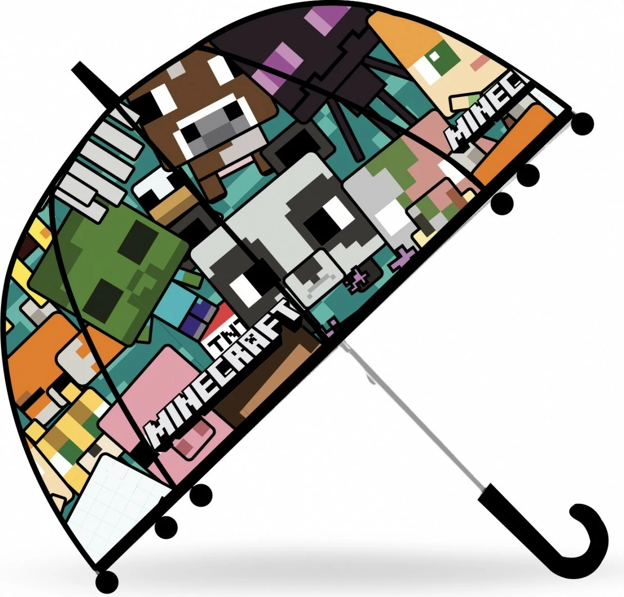 Çadër manuale për fëmijë Kids Euroswan Minecraft MC00006, transparente, dekorative