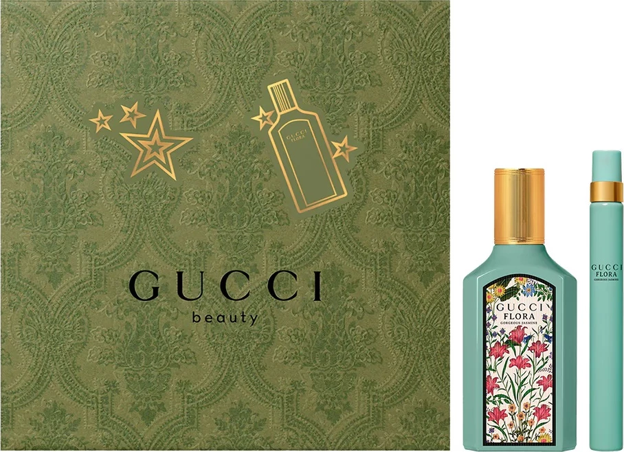 Eau de Parfum për femra Gucci Flora Gorgeous Jasmine, 50ml + 10ml