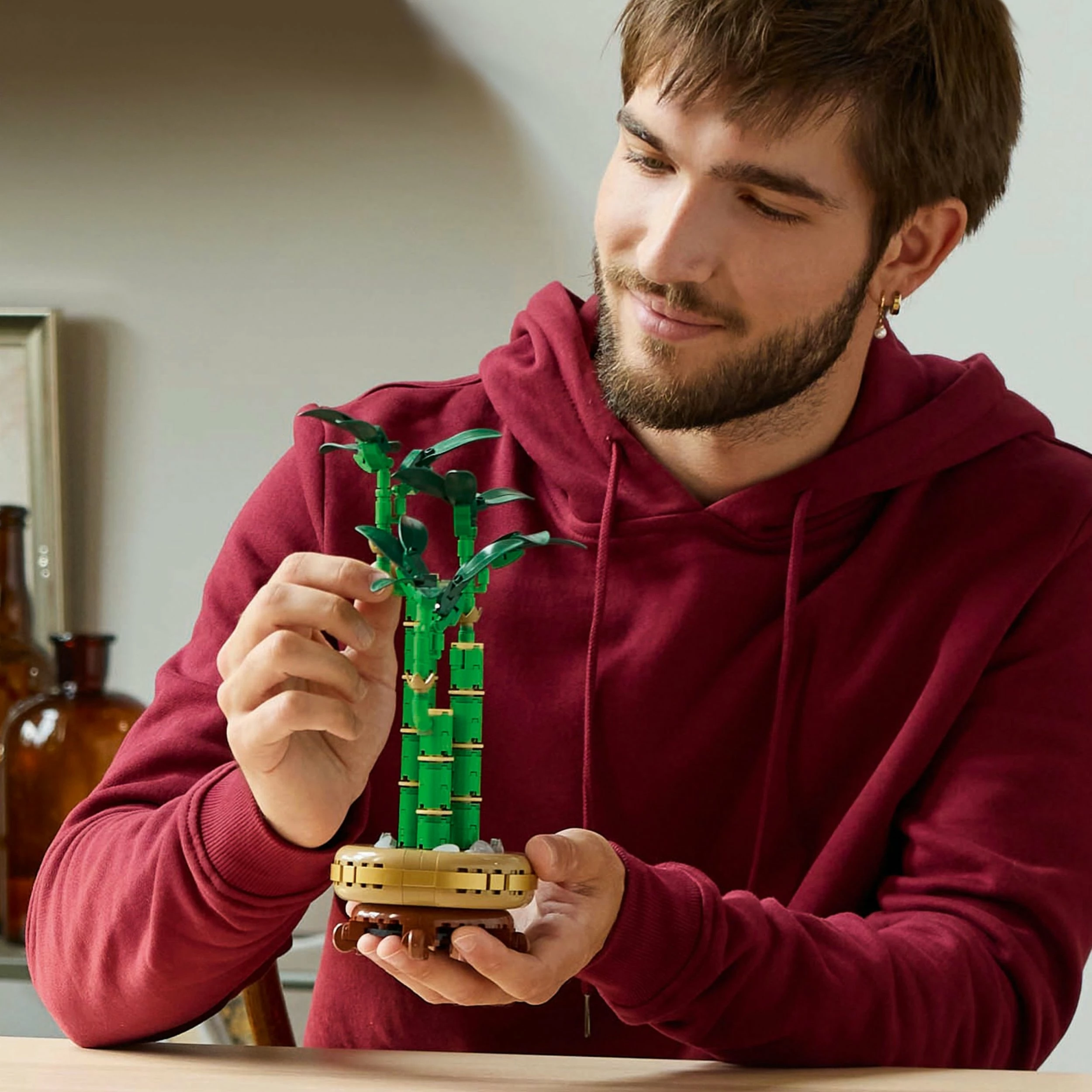 Set LEGO Botanicals 10344 Dracena sandera, 325 copë, 29 cm