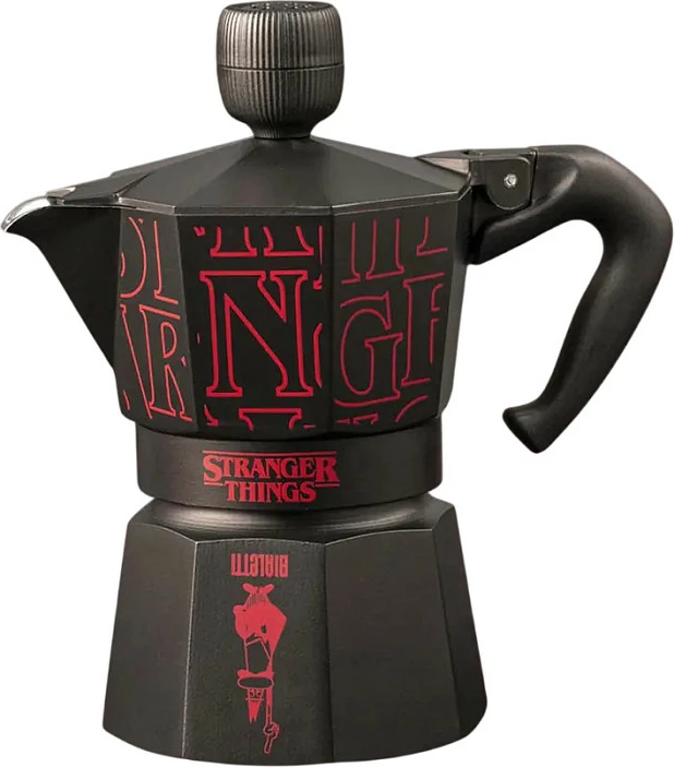Moka pot Bialetti Moka Express 3TZ Stranger Things, e zezë/kuqe