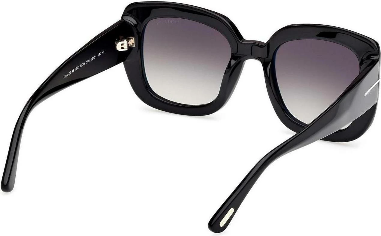 Syze dielli për meshkuj Tom Ford FT1220 5201B, të zeza [Madhësia: 52]