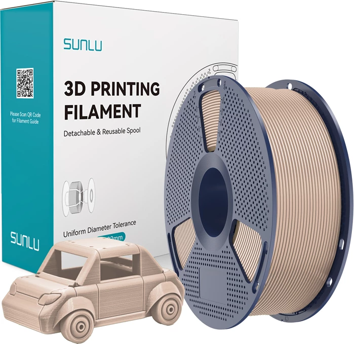 Filament për printim 3D Sunlu PETG Be (PETG), Beige