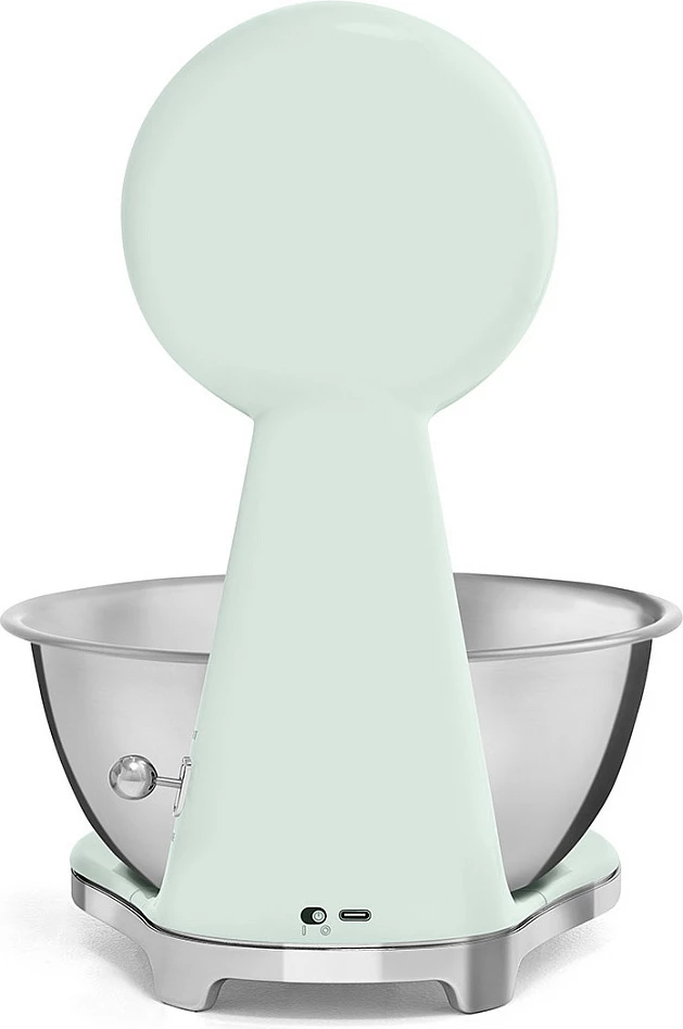Peshore kuzhine SMEG 50's Style, tas çelik inox, jeshile pastel