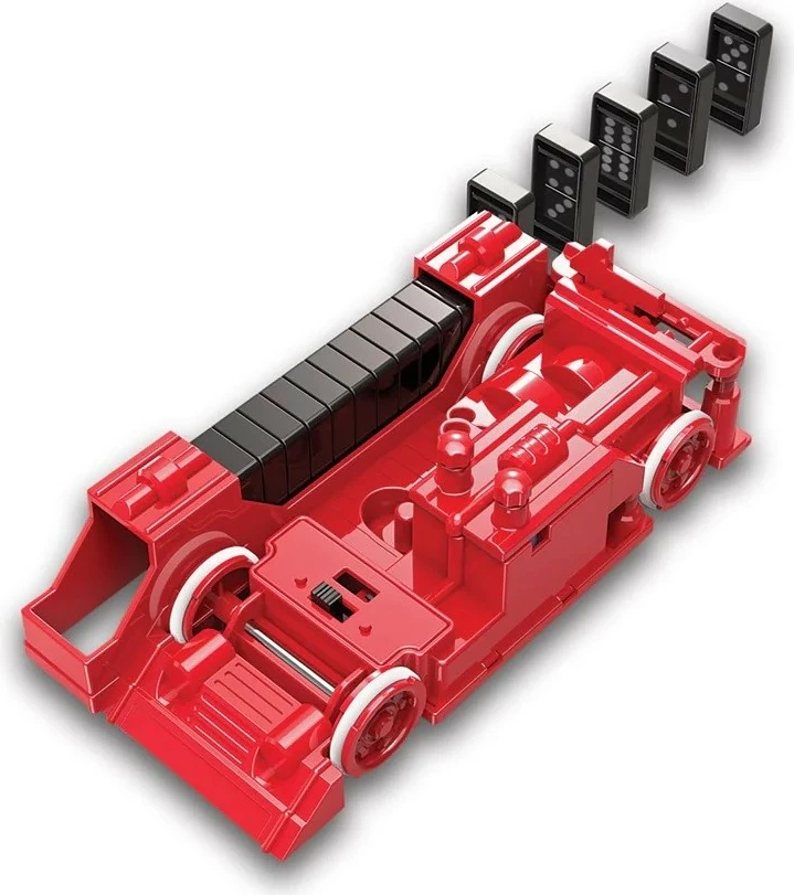 Set edukativ robotik 4m Dominobot, 24 domino, i kuq