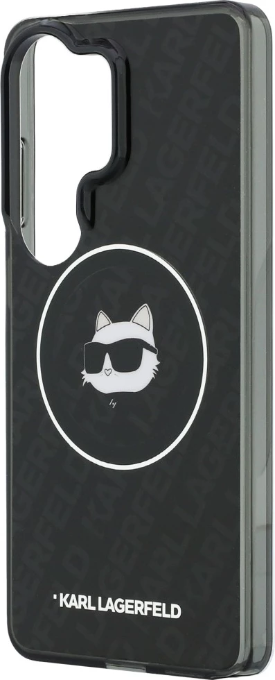 Mbështjellës Karl Lagerfeld IML Repeated Choupette MagSafe për Samsung Galaxy S26 Ultra, i zi, në kuti