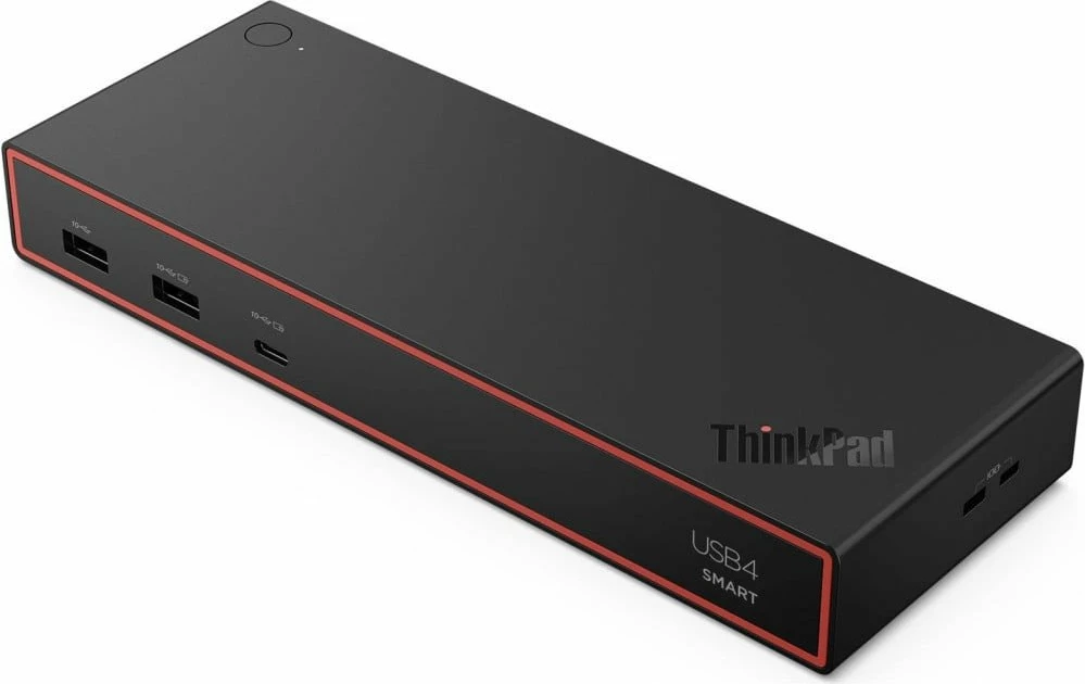 Stacion docking Lenovo ThinkPad USB4 Smart Dock 5500 40BC0135EU, 100W Power Delivery, HDMI/2x DisplayPort, Gigabit Ethernet, Eclipse Black