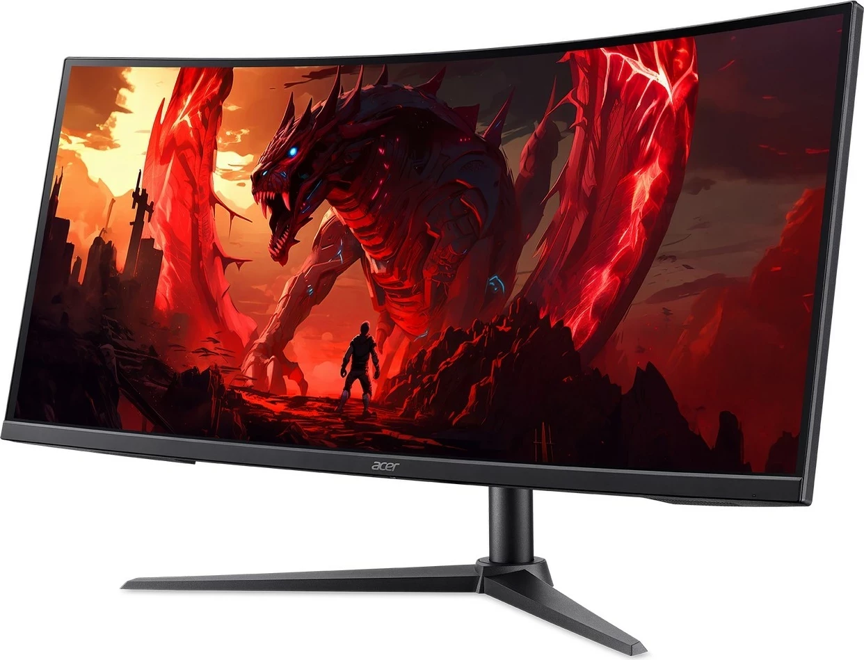 Monitor gaming Acer Nitro XZ340CURW0BMIIPHX, 34", UWQHD 3440x1440, 240Hz, i lakuar, FreeSync Premium, HDR10, i zi