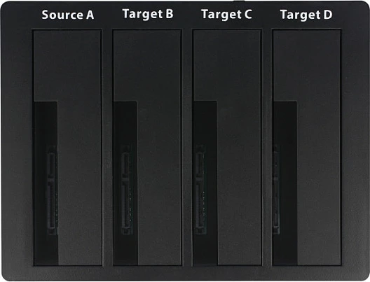 Docking station DeLOCK 64063, 4x SATA për HDD/SSD 2.5/3.5, USB 3.2 Gen1, Clone, e zezë