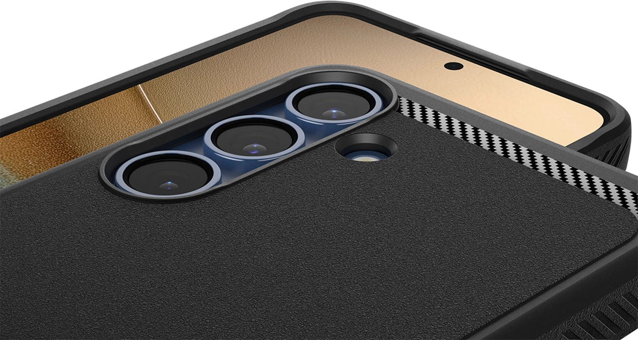 Mbështjellës Spigen Rugged Armor Mag MagSafe për Samsung Galaxy S25, i zi