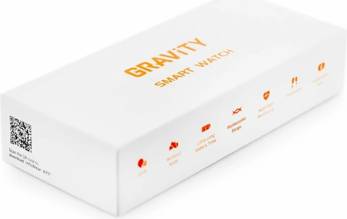 Smartwatch Gravity për femra, rose gold-white