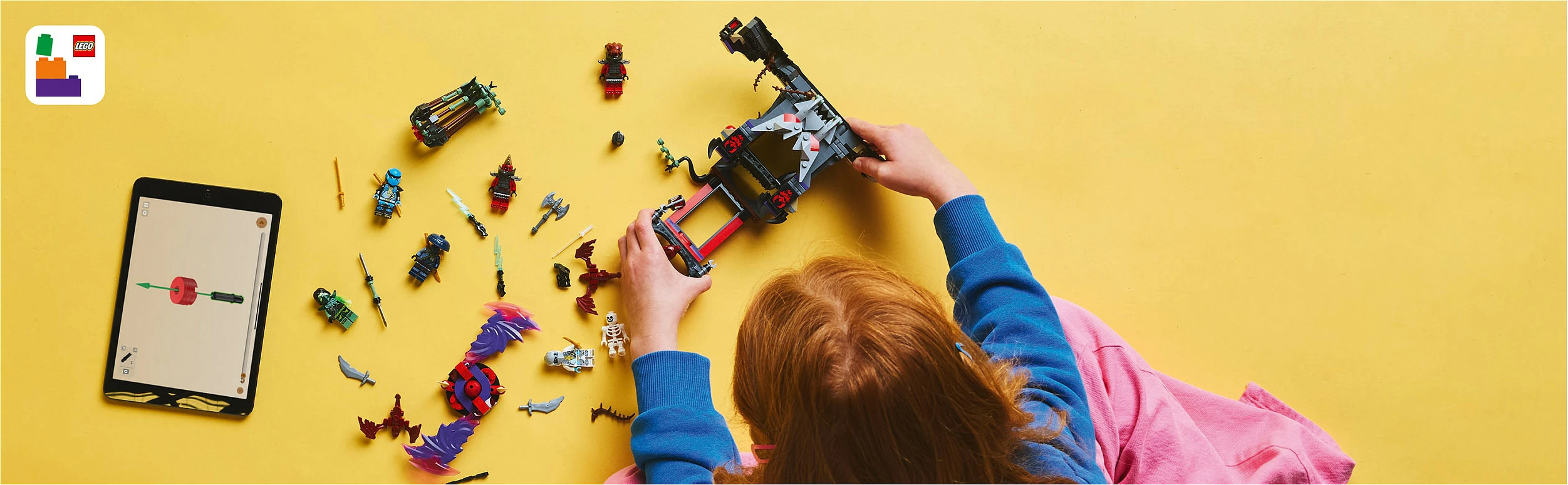 Set ndërtimi LEGO NINJAGO 71841 Dragonian Storm Village, 305 copë, 7+, shumëngjyrësh