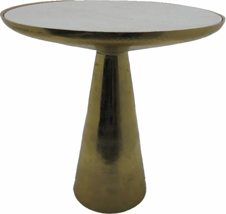 Tavolinë anësore Oren, ngjyrë ari-bardhë, 45x45x47.75