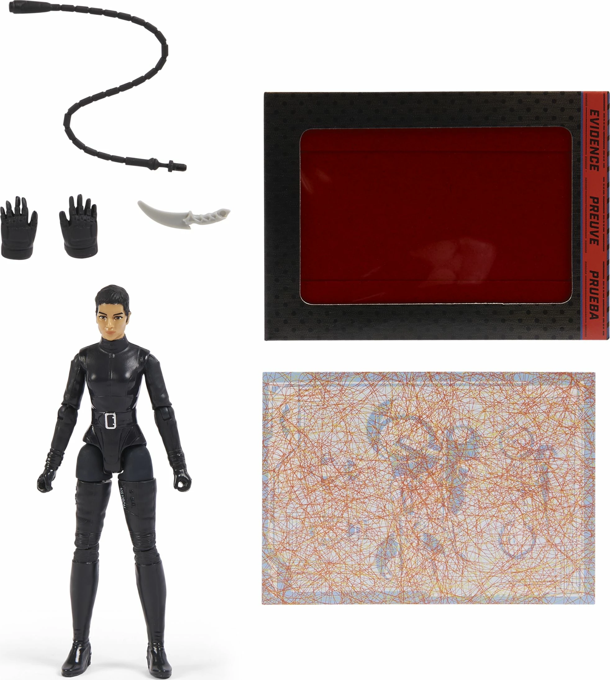 Figurë aksioni Spin Master Batman 6060653/20130922 Selina Kyle 30 cm, 3 aksesorë, e zezë