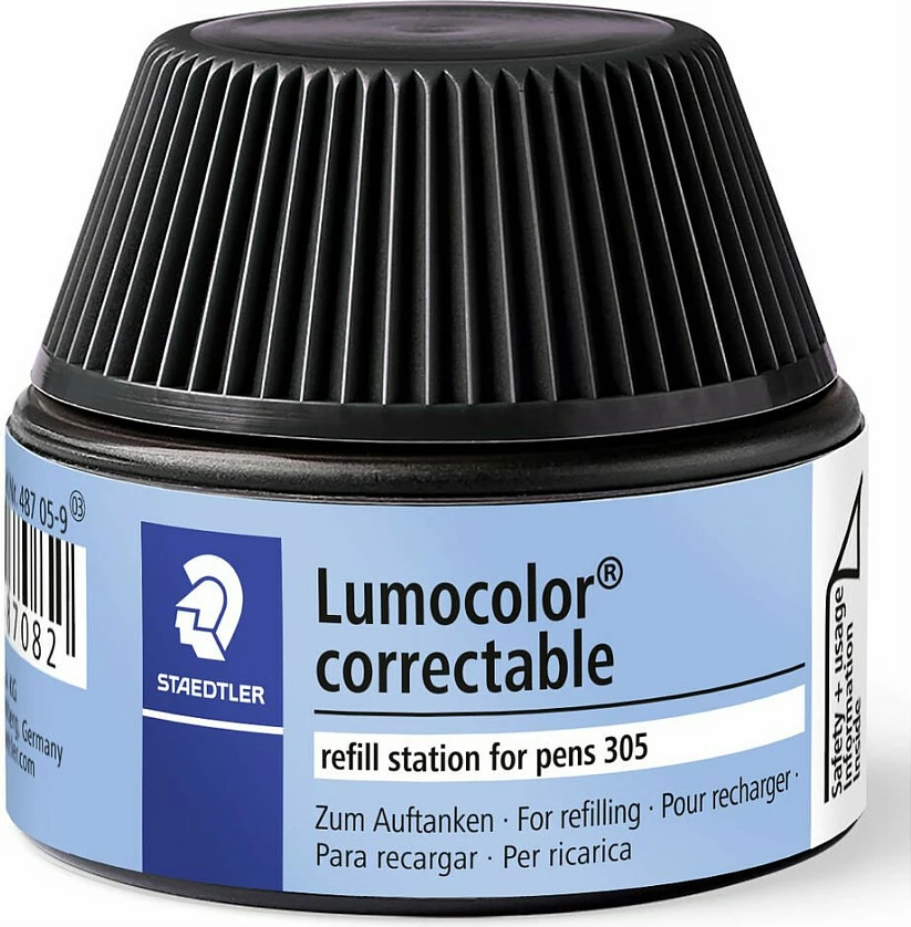 Stacion rimbushës STAEDTLER Lumocolor Correctable 305, bojë e zezë