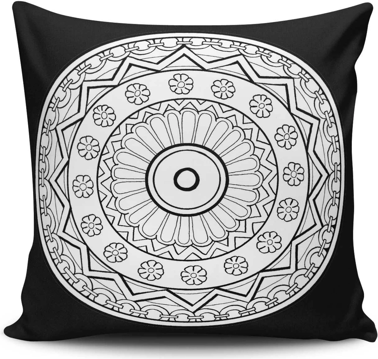 Jastëk Aberto Design, MANDALA-30, shumëngjyrësh, 43x43cm