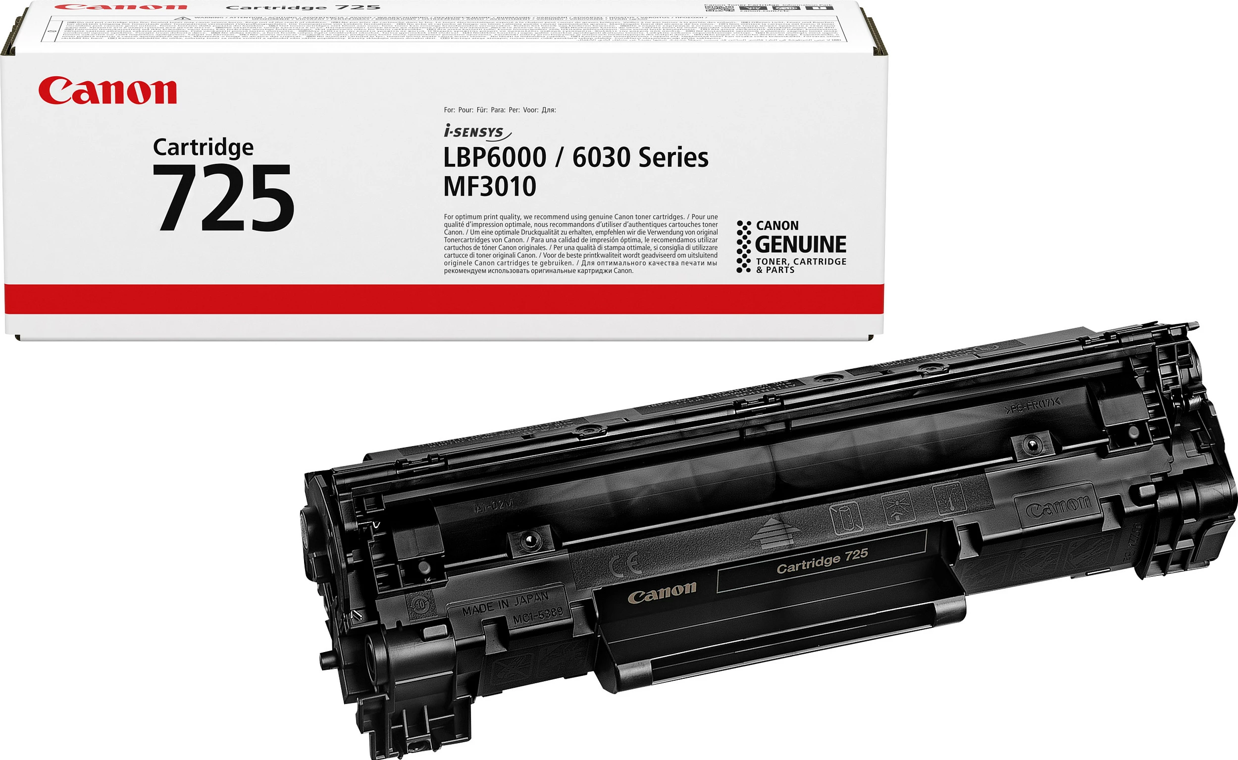 Toner Canon 725, 1600 faqe, i zi, 1 copë