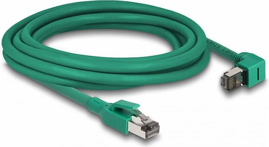 Kabllo rrjeti DeLOCK PROFINET Cat6 RJ45, 3m, konektor 90°, e gjelbër