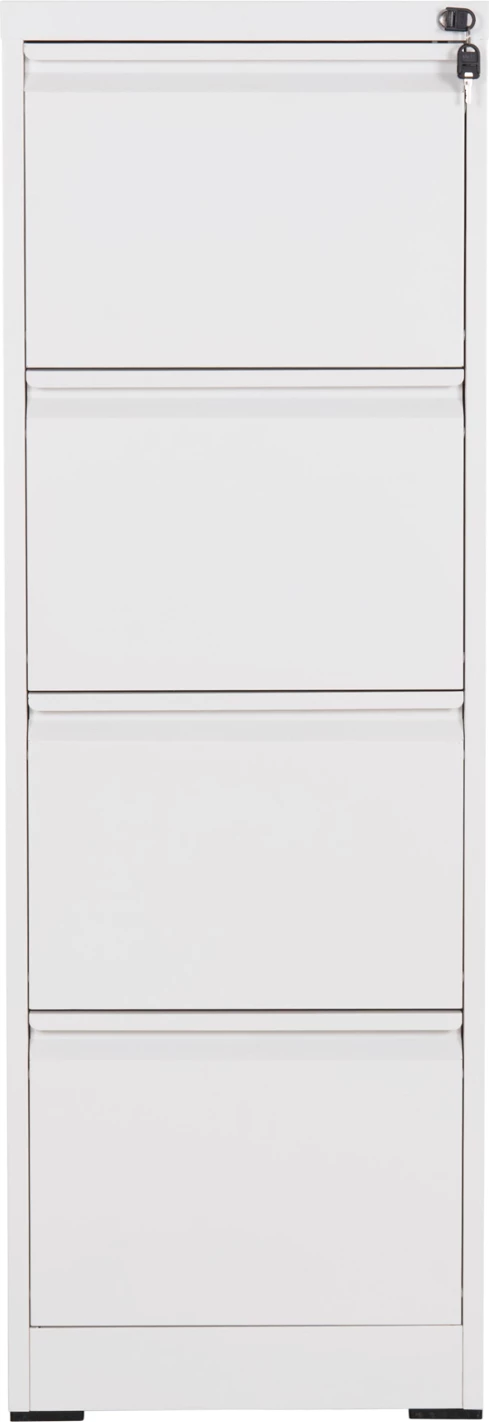 Kabinet arkivimi për dokumente zyre, 4 sirtarë, SIDER FH6637.02, metal i bardhë, 45.5x62x134 cm