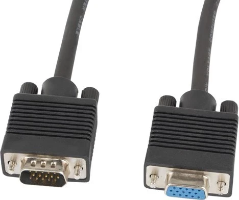 Kabllo VGA Lanberg CA-VGAC-10CC-0018-B+, 1.8 m, e Zezë