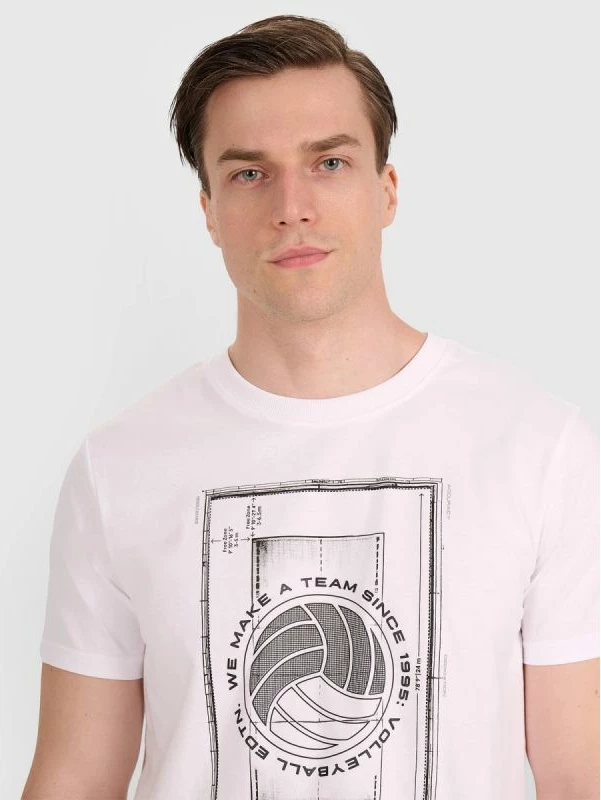 Maicë për meshkuj 4f, me print volejbolli