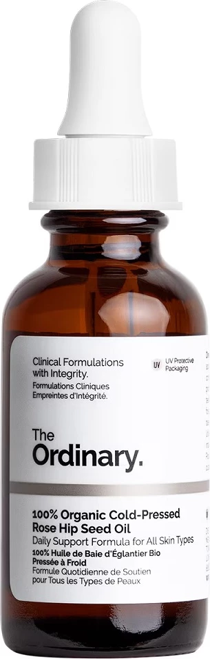 Vaj për fytyrë The Ordinary 100% Organic Cold-Pressed Rose Hip Seed Oil për femra, 30ml