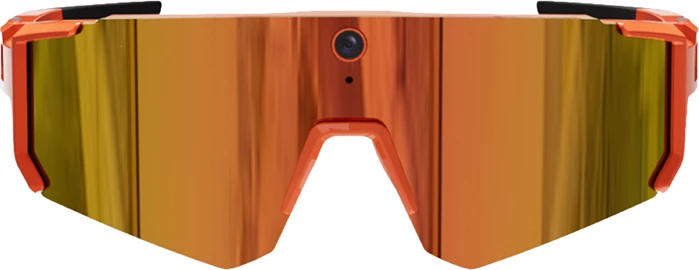 Syze dielli sportive AI Colmi V06, kamerë 8 MP, video 2K/1200p, Bluetooth 5.3 + Wi‑Fi, IP54, bateri 260 mAh, portokalli