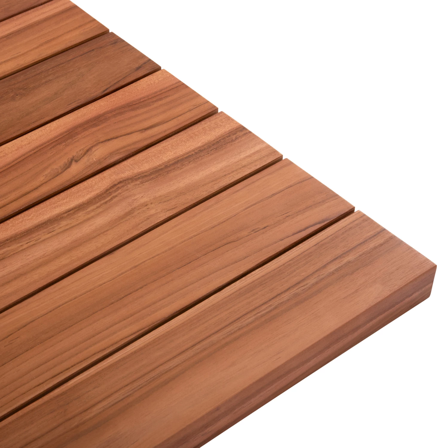 Sipërfaqe tavoline katrore, dru TEAK, ngjyrë natyrale, 80x80x4 cm