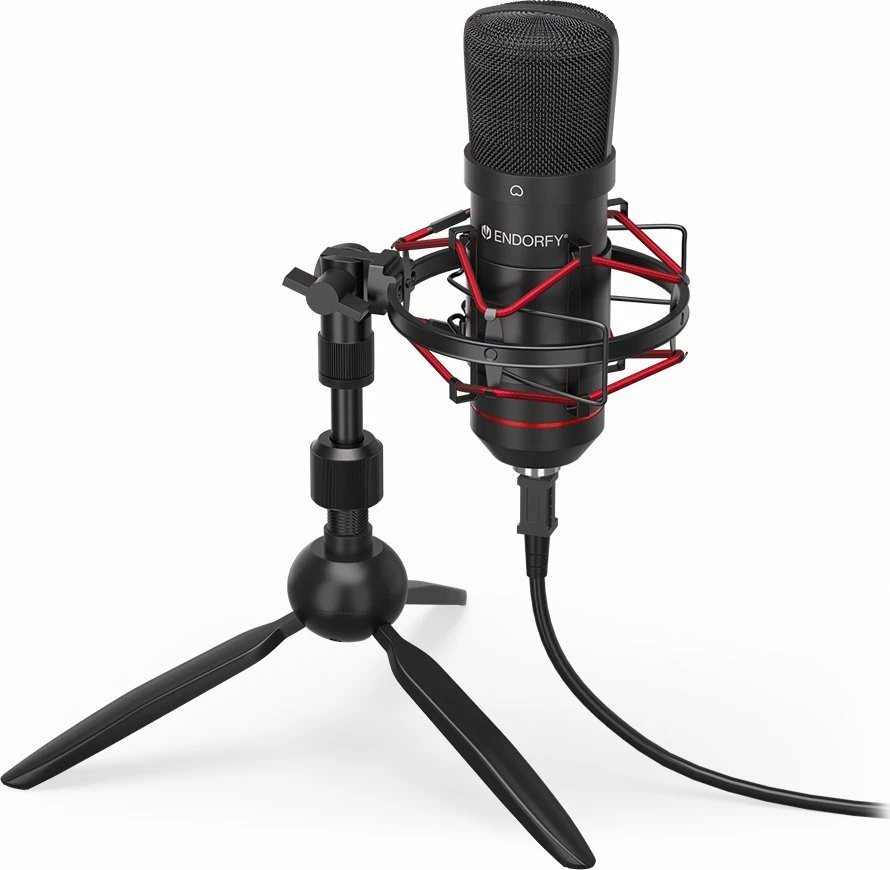 Mikrofon Endorfy Solum T (EY1B002) USB, kardioid, me tripod, i zi