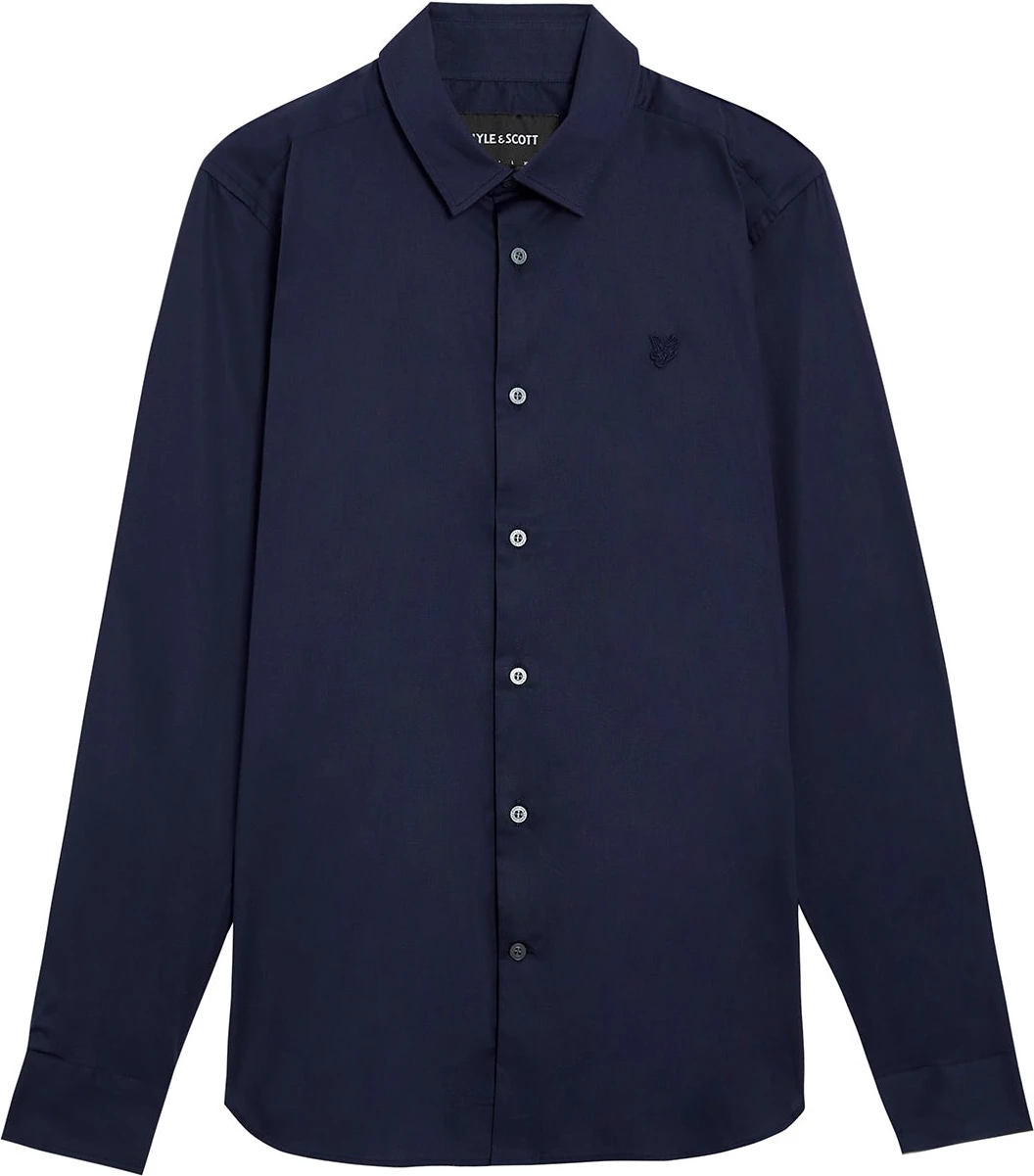 Këmishë për meshkuj Lyle & Scott LW1115TON, e kaltër e errët
