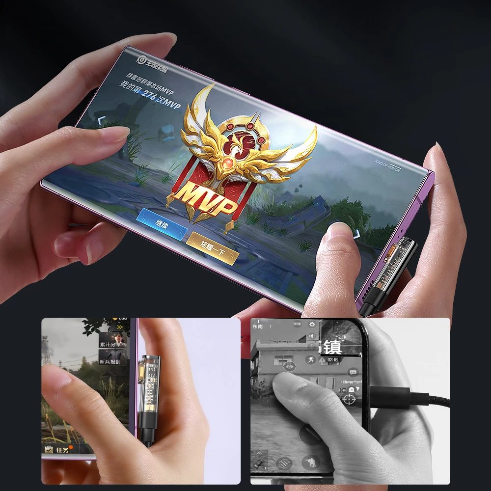 Kabllo USB-C me kënd 90°, Joyroom S-UC027A6, 1.2m, 3A, e zezë