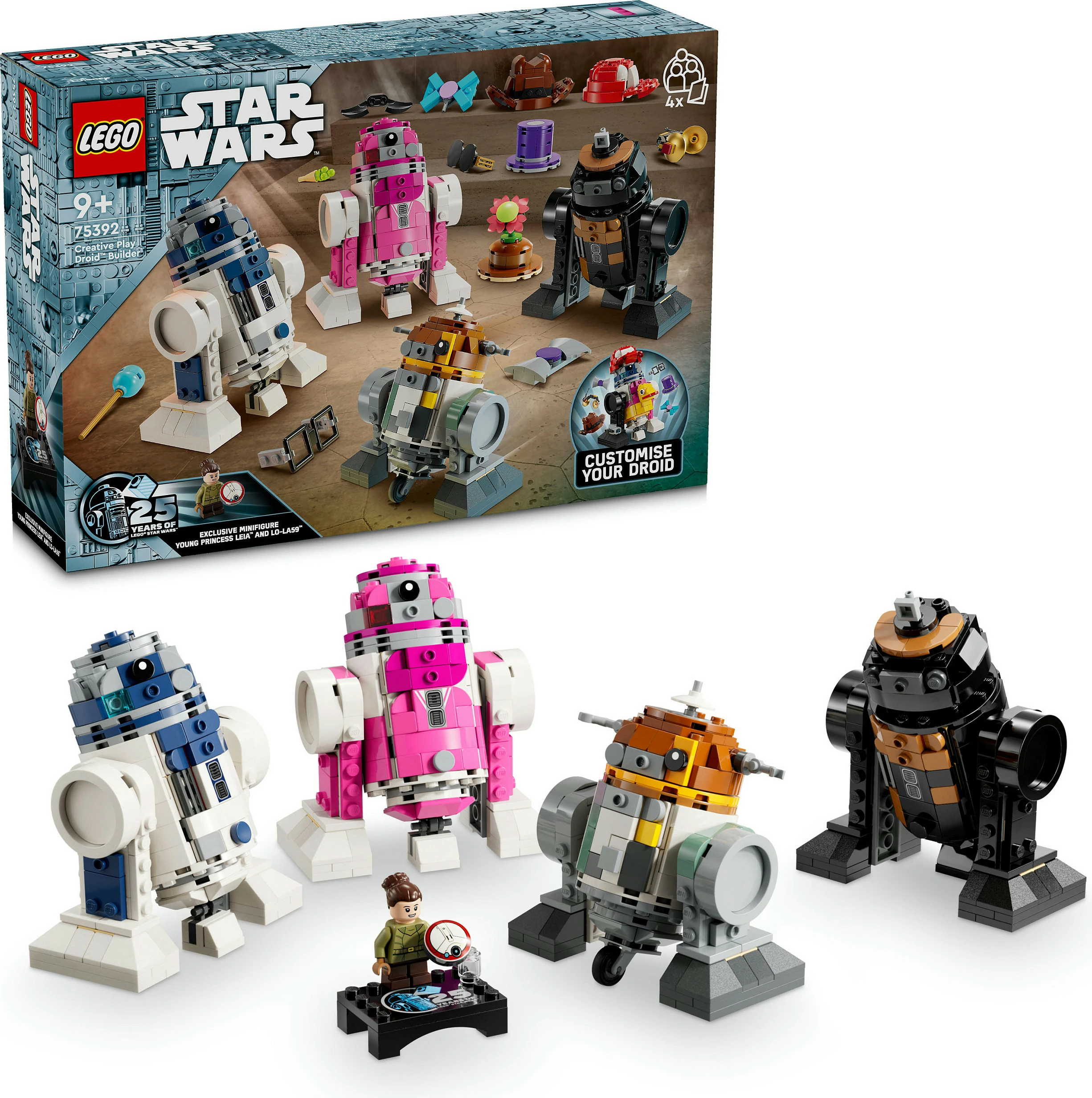 Set ndërtimi LEGO Star Wars Creative Play Droid Builder 75392, 1186 pjesë, 9+ vjeç, shumëngjyrësh