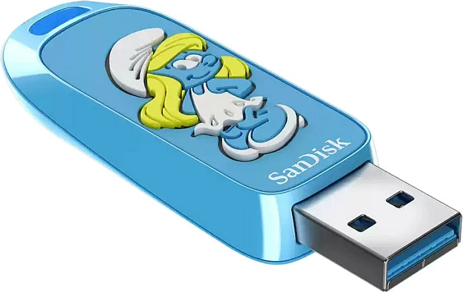 USB stik SanDisk Smurfette USB 3.2 Gen1 256GB 130MB/s, blu