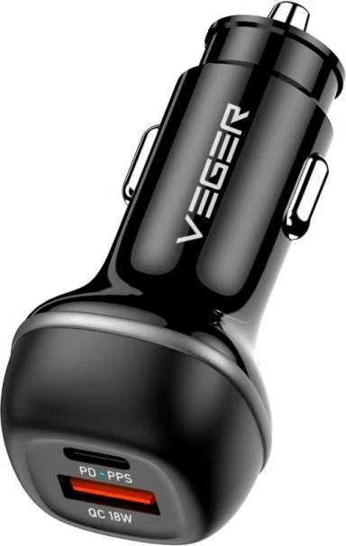 Karikues makine VEGER CC62-1A1C 51W USB-A + USB-C PD/QC3.0, i zi