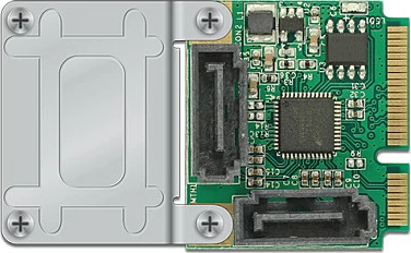 Kartelë zgjerimi SATA DeLOCK 95260, Mini PCIe, Asmedia ASM1061, 2x SATA 6Gb/s, low-profile