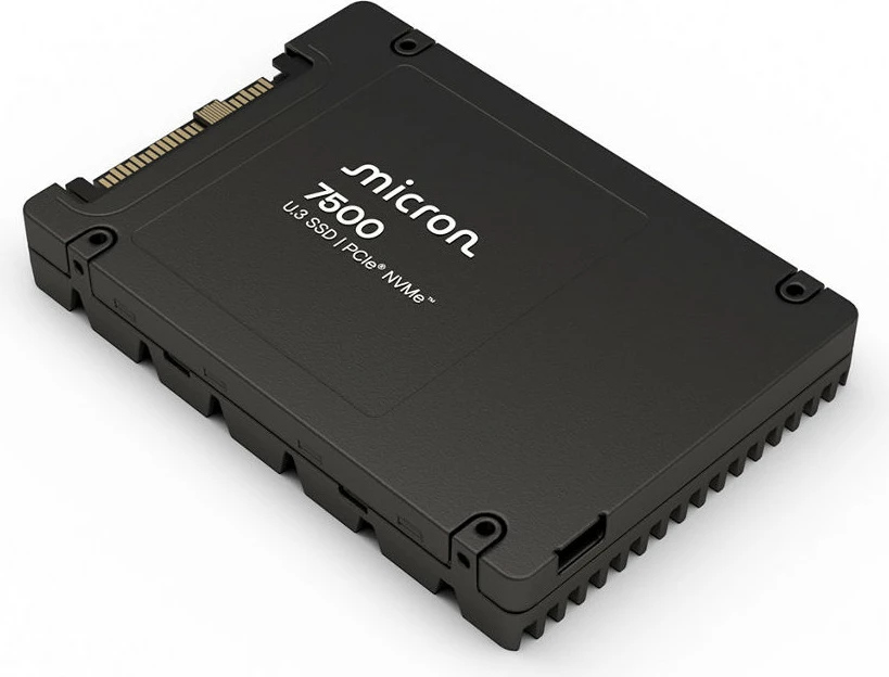 SSD i brendshëm Micron 7500 MAX 1.6TB, U.3, PCIe 4.0 NVMe, 15mm, i zi
