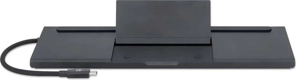 Docking station MANHATTAN USB-C 11-in-1, 4K, 3 monitorë, e zezë