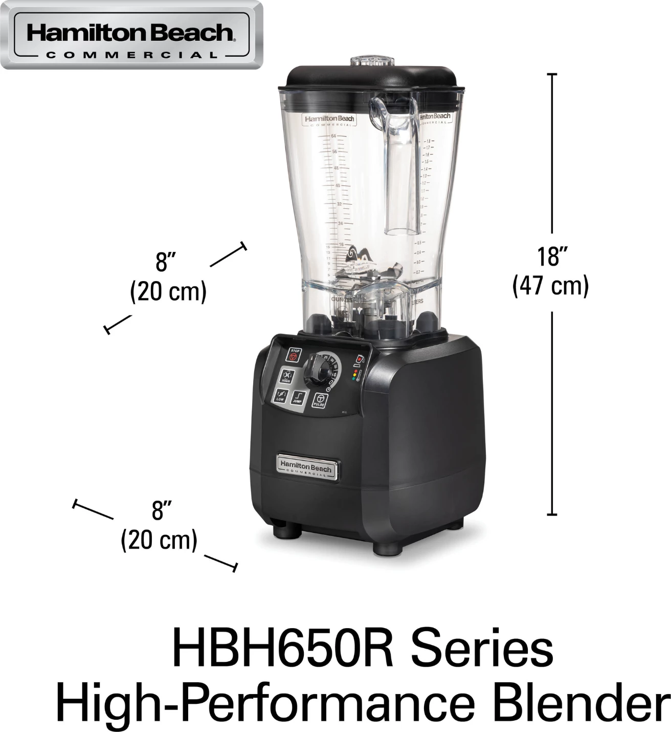 Blender profesional, Hamilton Beach Commercial, Tempest HBH650R-CE, 1.8 L, 3 HP