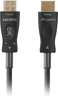 Kabllo HDMI Lanberg, M/M V2.1, 50M, 8K Optike AOC, e Zezë