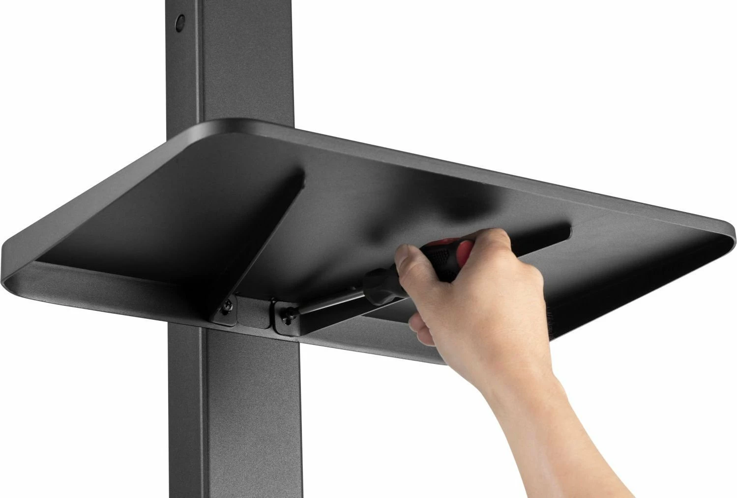 Mbajtëse dyshemeje për TV Mozos MSTV 37"-75" 40 kg, e zezë