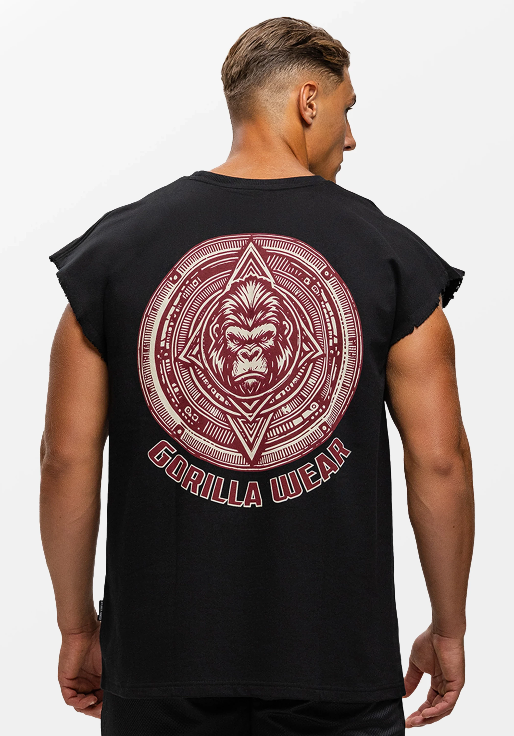 Bouse Cut Off Tank Top - Black