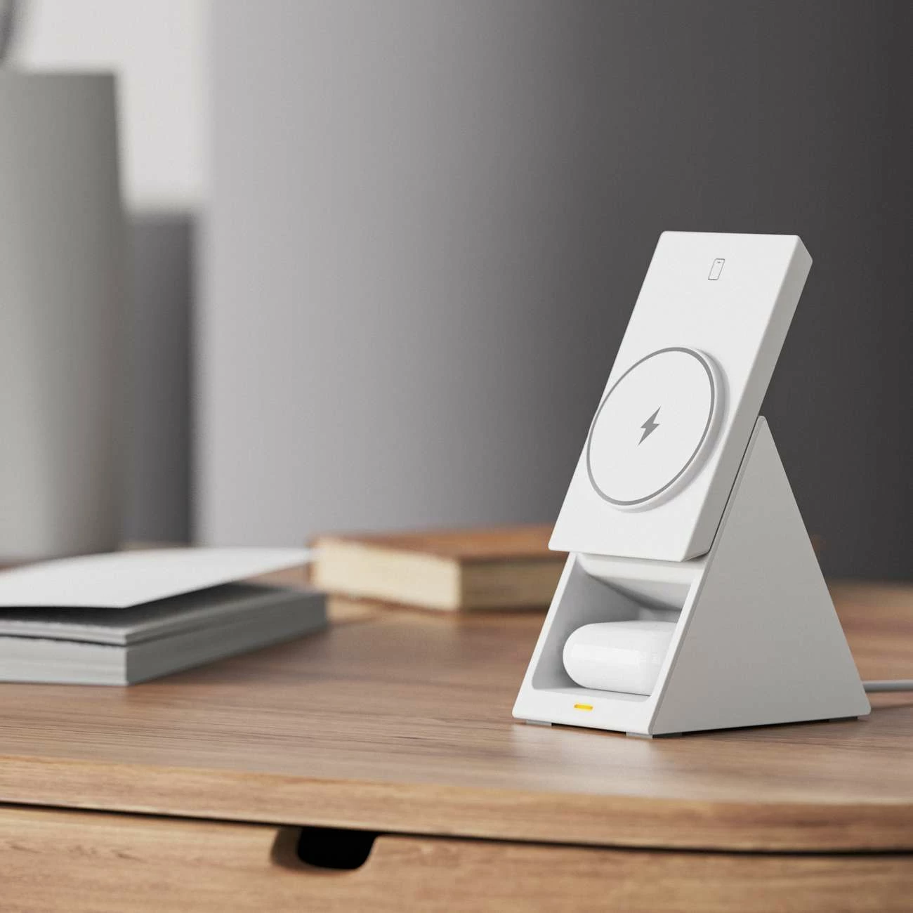 Stacion karikimi wireless 3-në-1 Choetech T600, 15W, i bardhë