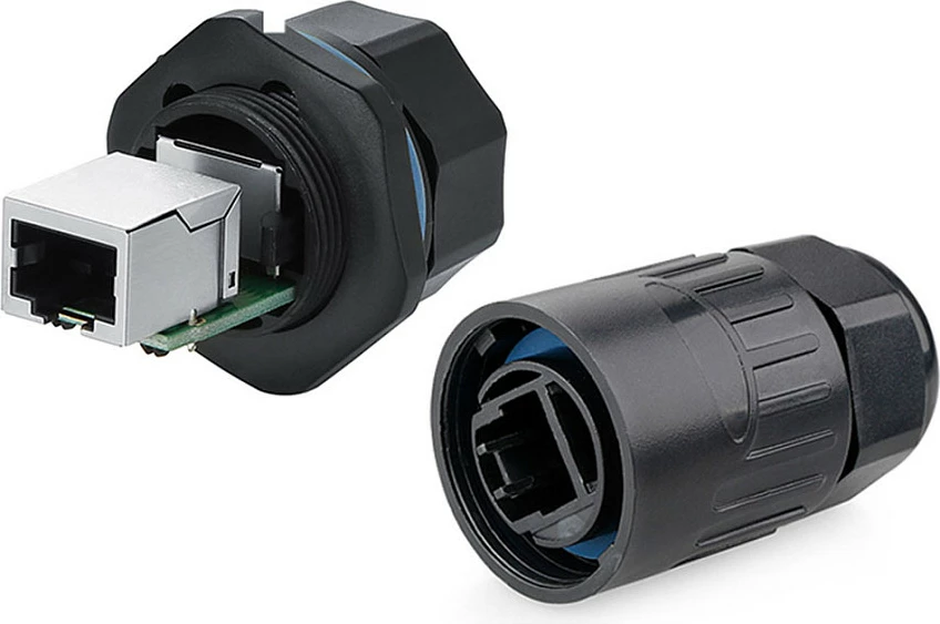 Lidhës RJ45 GoodConnections Alcasa IC06-R101, IP65/IP67, i zi