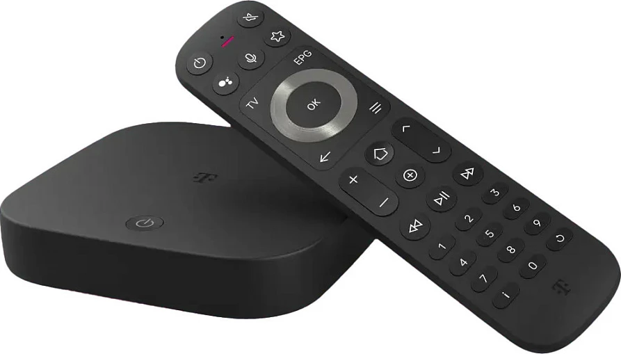 TV Box Telekom MagentaTV One 2. Gjenerata, 4K HDR, Android, Wi‑Fi/Ethernet, e zezë