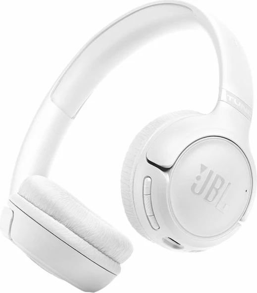 Kufje Bluetooth pa kabllo JBL Tune 530BT, 33mm, 76 orë bateri, multipoint, të palosshme, të bardha