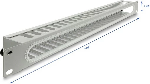 Panel menaxhimi kabllosh DeLOCK 67278, 1U, 19", çelik, gri