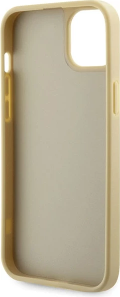 Mbështjellës Guess Rhinestone Triangle për iPhone 14 Plus 6.7", i artë, hardcase