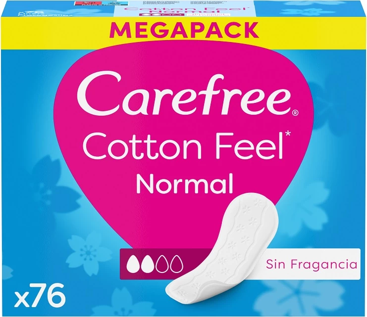 Peceta higjienike për femra Carefree Cotton Unscented 76 copë