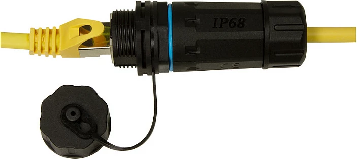 Adapter industrial RJ45 LogiLink Cat.6A, 2xRJ45, i zi