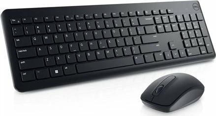 Set tastierë + Maus Dell KM3322W (580-AKGH), wireless 2.4GHz me USB receiver, layout RU, full-size me numpad, i zi